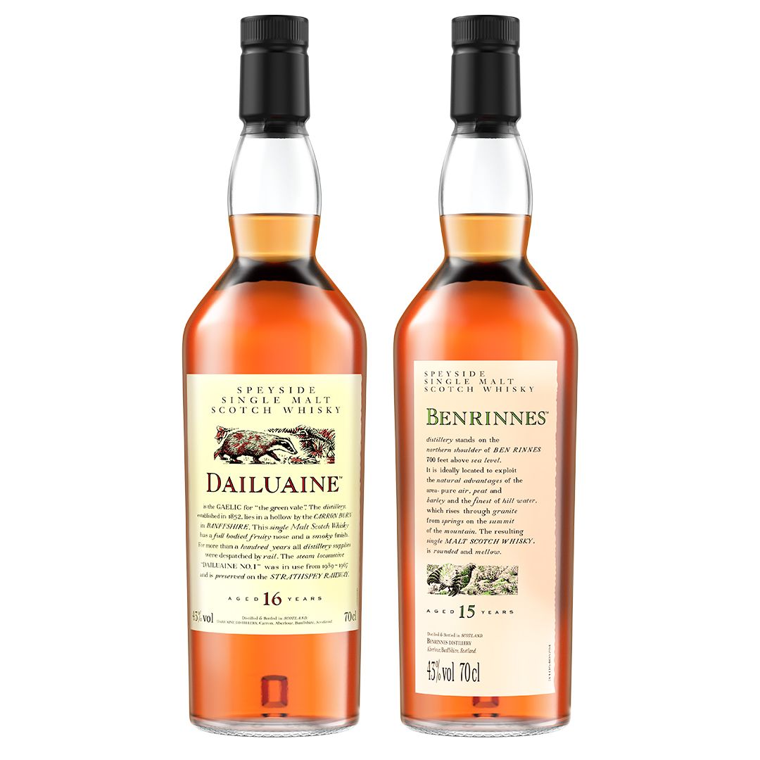 Flora & Fauna Bundle- Benrinnes 15 Year Old & Dailuaine 16 Year Old Single Malt Scotch Whisky, 2x70cl