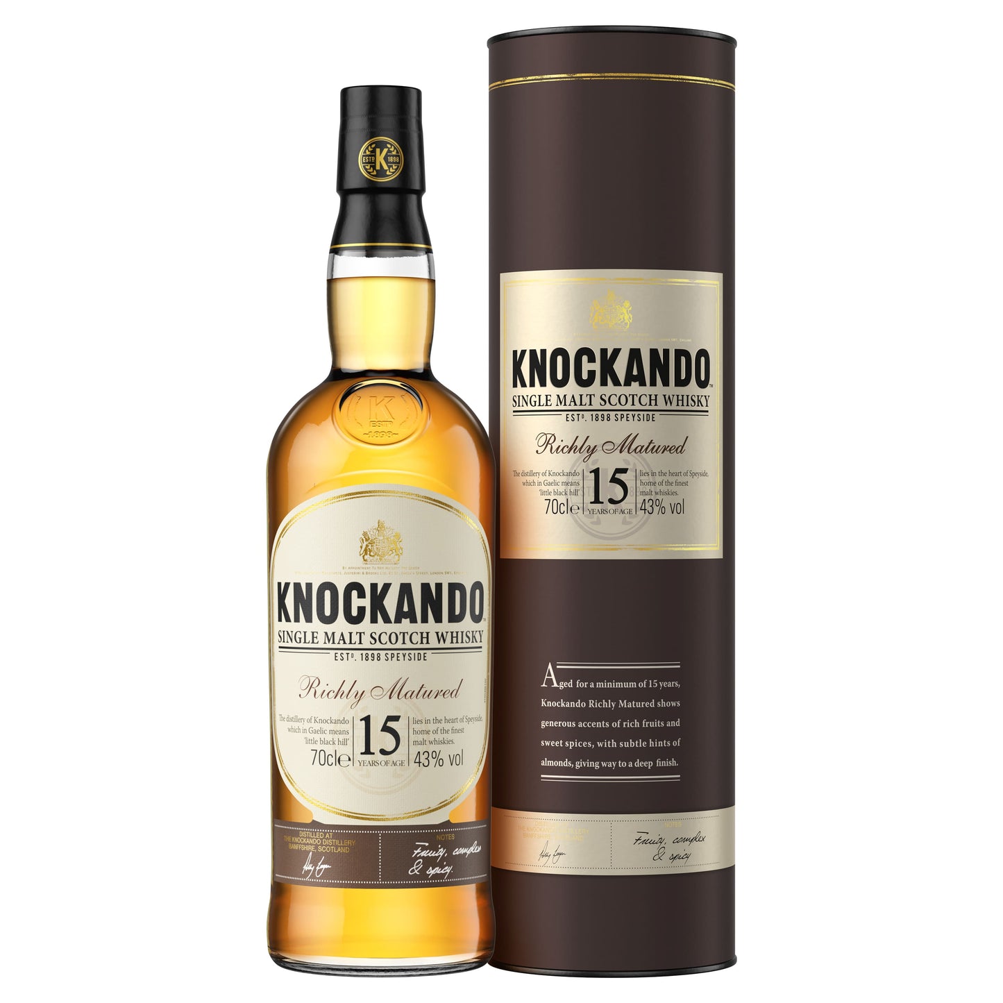 Knockando 15 Year Old Single Malt Scotch Whiskey 70cl