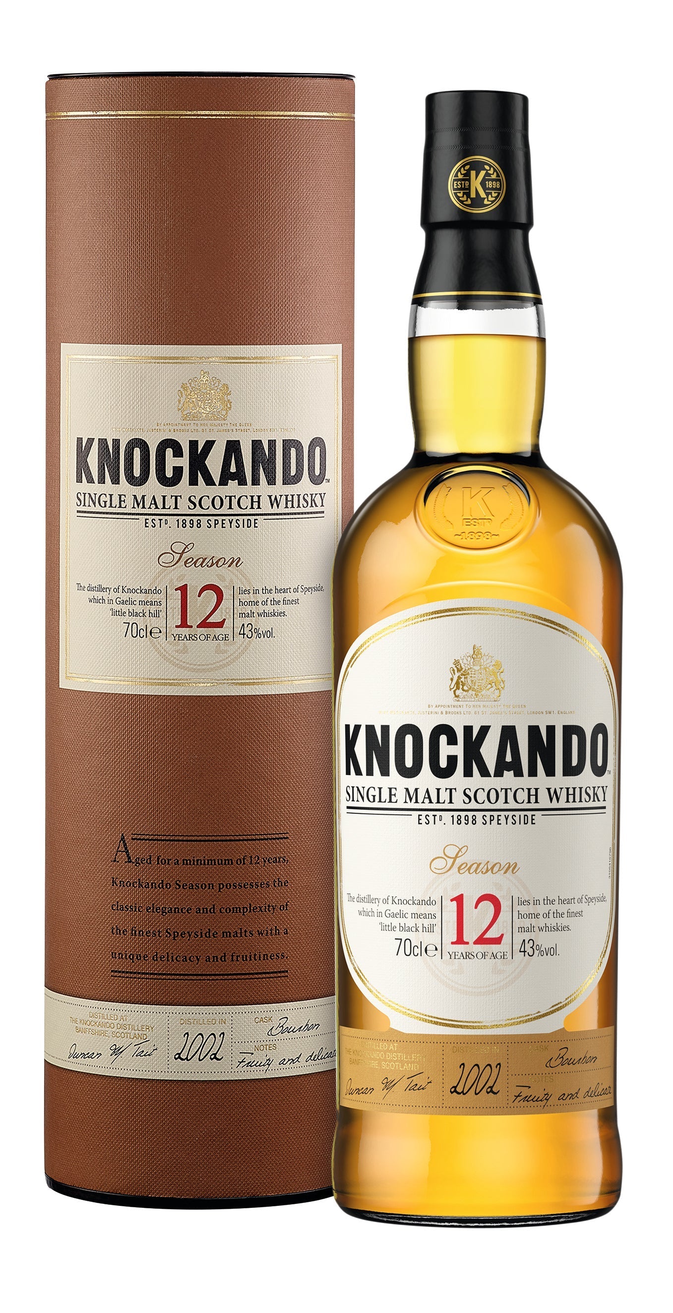 Knockando 12 Year Old Single Malt Scotch Whisky, 70cl