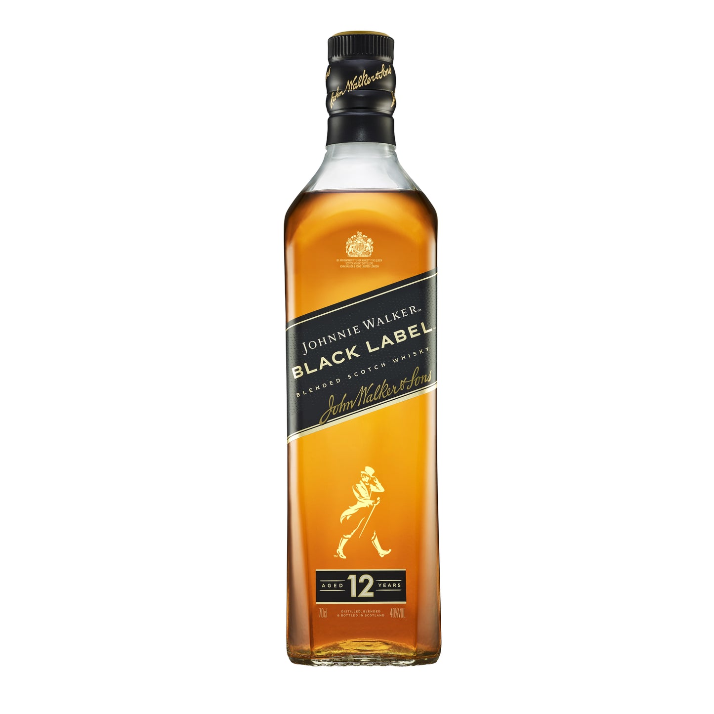 Johnnie Walker Black Label Blended Scotch Whisky, 70cl