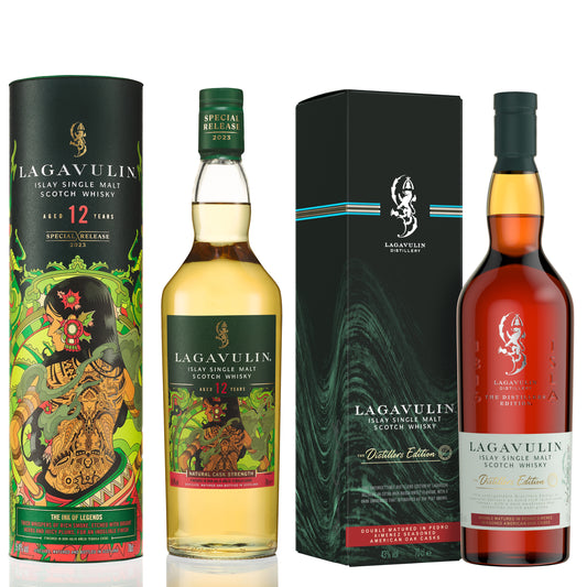 Lagavulin 12 Year Old Special Release 2023 & Lagavulin Distillers Edition, 2x70cl