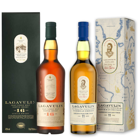 Lagavulin Offerman Edition 2024 & Lagavulin 16 Year Old Islay Single Malt Scotch Whisky, 2x70cl